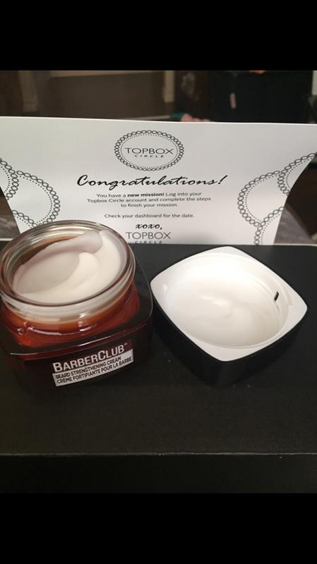 Sample of beard cream