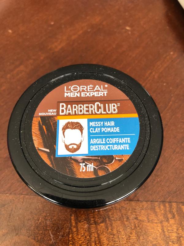 Messy hair clay pomade