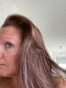 Paars haar wat blond was en middenblond moest zijn