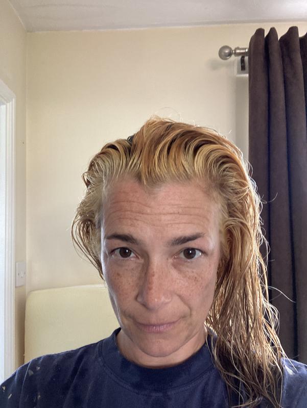 Orange and yellow hair before.