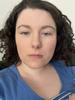 Product is on one half of my face here to highlight the colour difference and how it is impossible to blend at jaw or hairline because of colour difference.