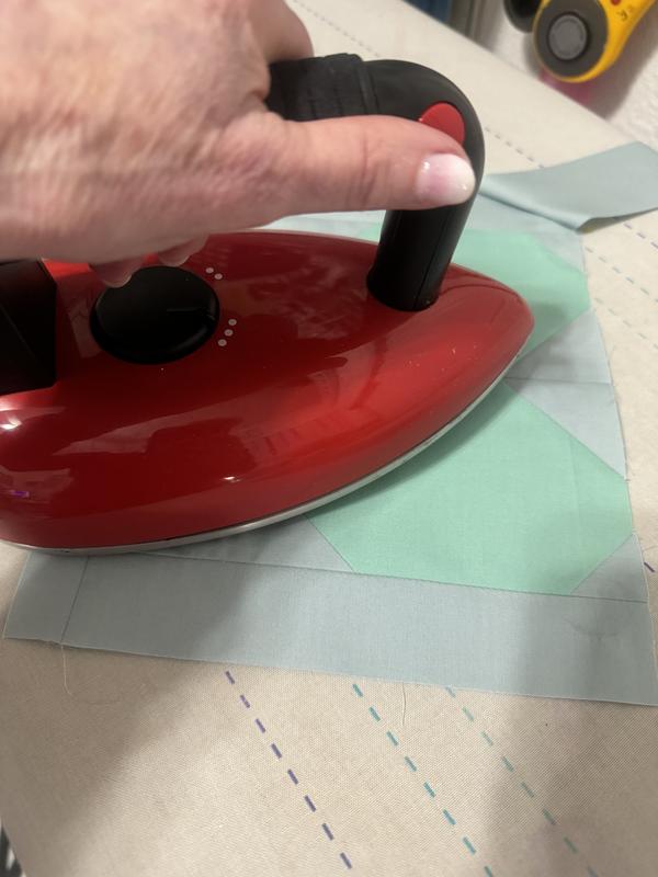 Pressing a quilt block