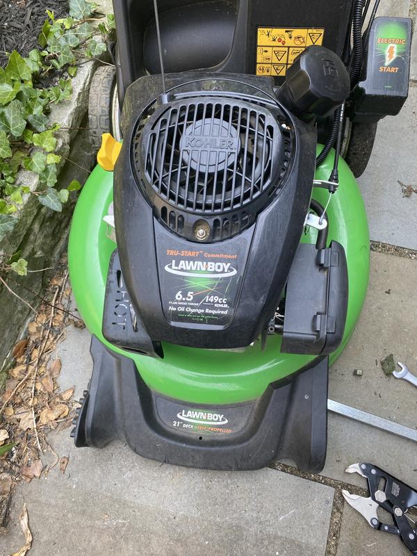 Push start gas lawn mower sale