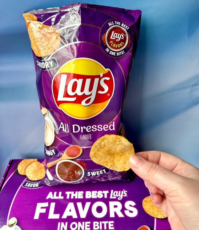 lay's all dressed chips LAY'S Flavored Potato and sweet A Canadian favorite flavor No artificial flavors 7.76 oz bag Shelf Lay's All Dressed Up Review: