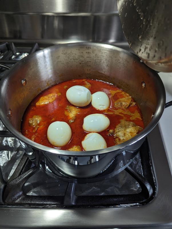 Chicken, Potato & Boiled Egg Curry