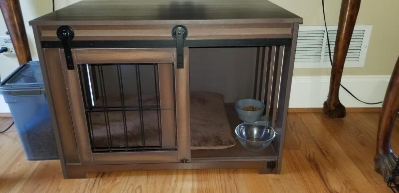 barn door dog crate