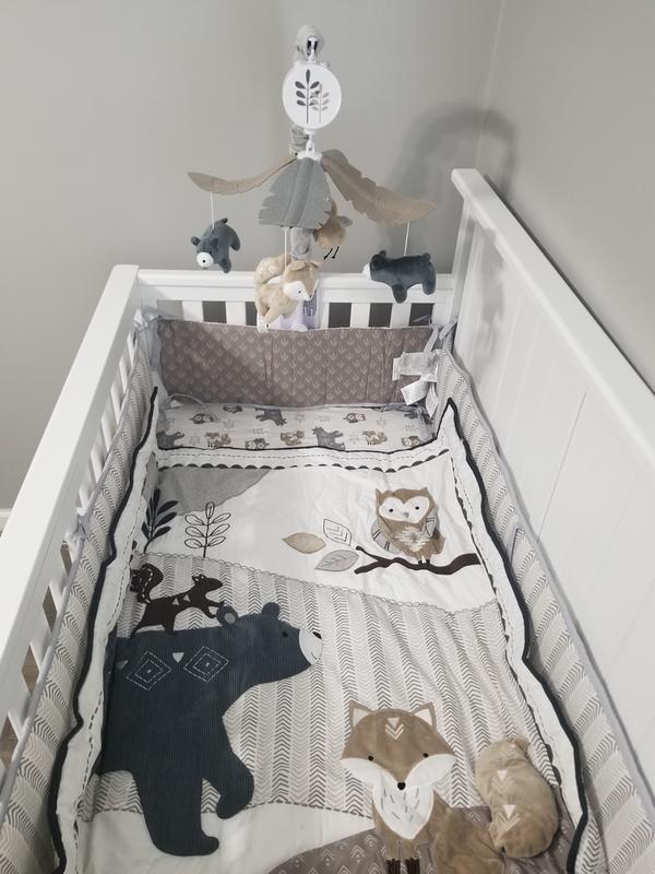 woodland mini crib bedding