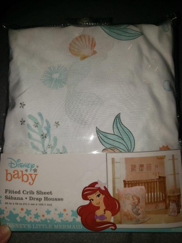 Disney ariel sea princess crib bedding best sale