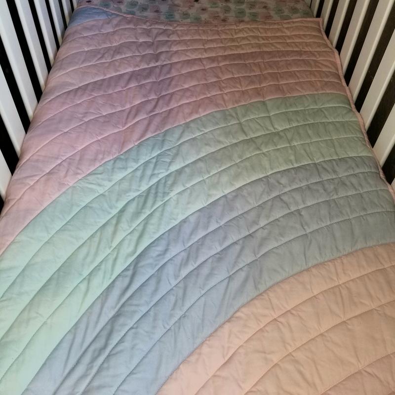 Pastel rainbow outlet crib bedding