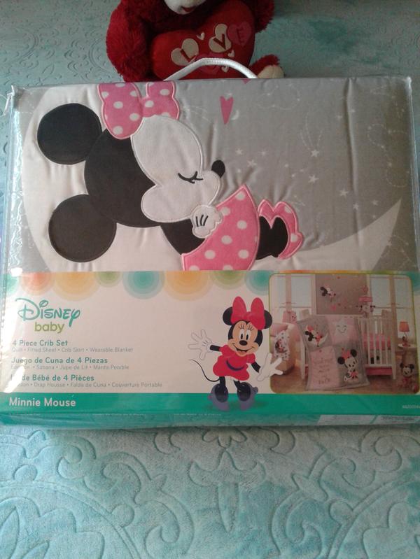 crib bumper minnie mouse