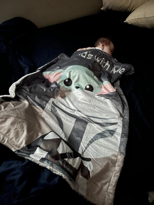 Star Wars The Kids with Me Grogu The Child Baby Yoda Baby Blanket Lambs Ivy