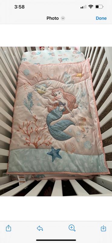 Little mermaid baby crib clearance bedding set