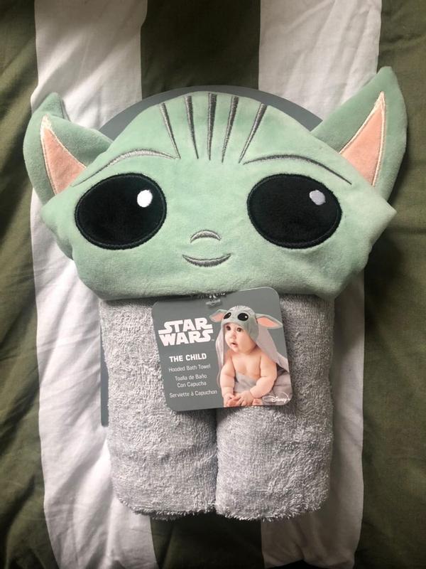 Baby yoda hooded online towel