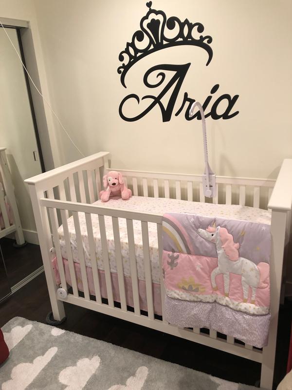 Baby unicorn clearance crib set