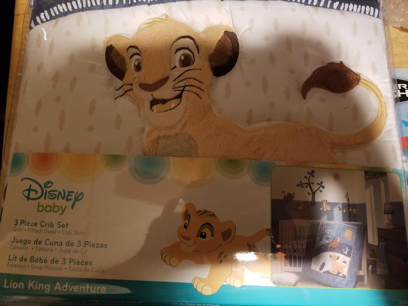 Disney Baby Lion King Adventure Blue 3-Piece Crib Bedding Set