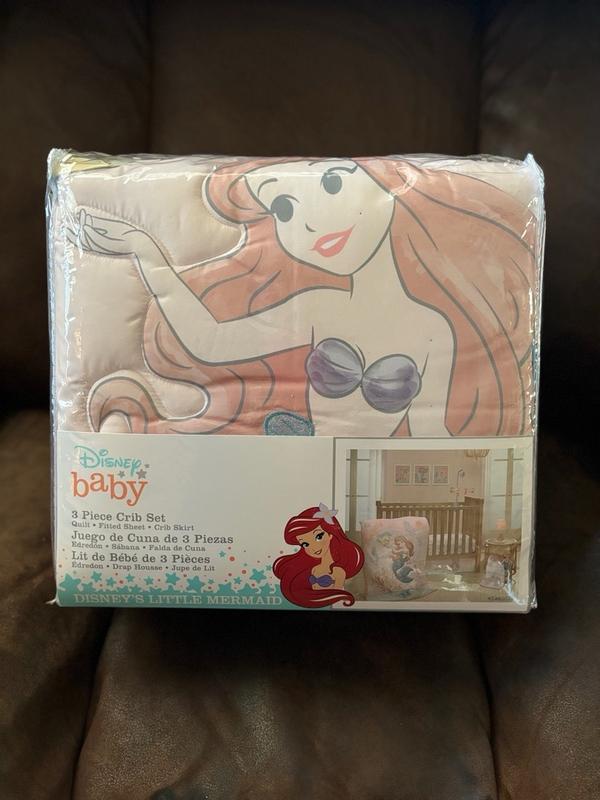 Disney Baby The Little Mermaid 3 Piece Baby Crib Bedding Set Lambs Ivy