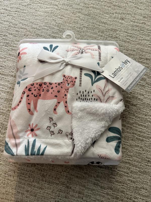 Lambs & Ivy Enchanted Safari Animals White Ultra Soft Jungle Baby ...