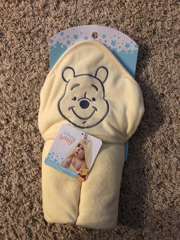 Winnie the Pooh Hooded Baby Towel With Cute Ears PERSONALISED With