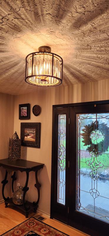 I love the light patterns this fixture provides!