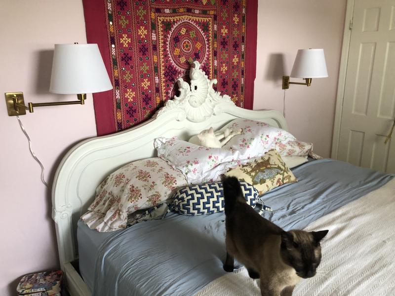 Kinda makes your bedroom look like a rich person's for not a lot of money!