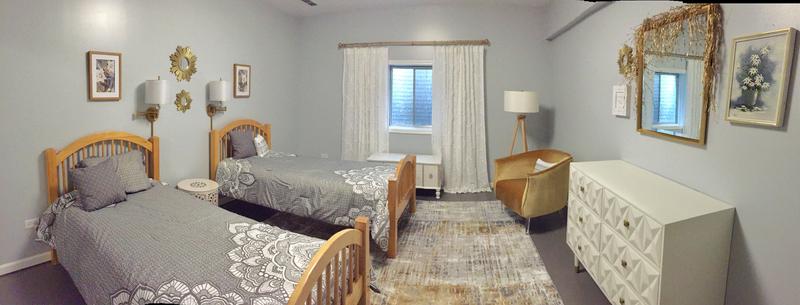 The fixtures create a complete look