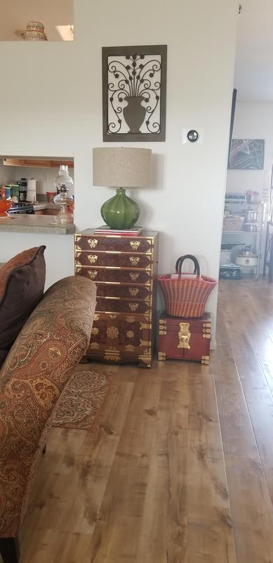 Beautiful ceramic green lamp.