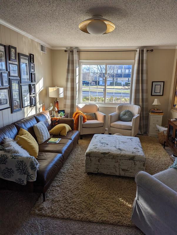 Perfect for a low ceiling room.