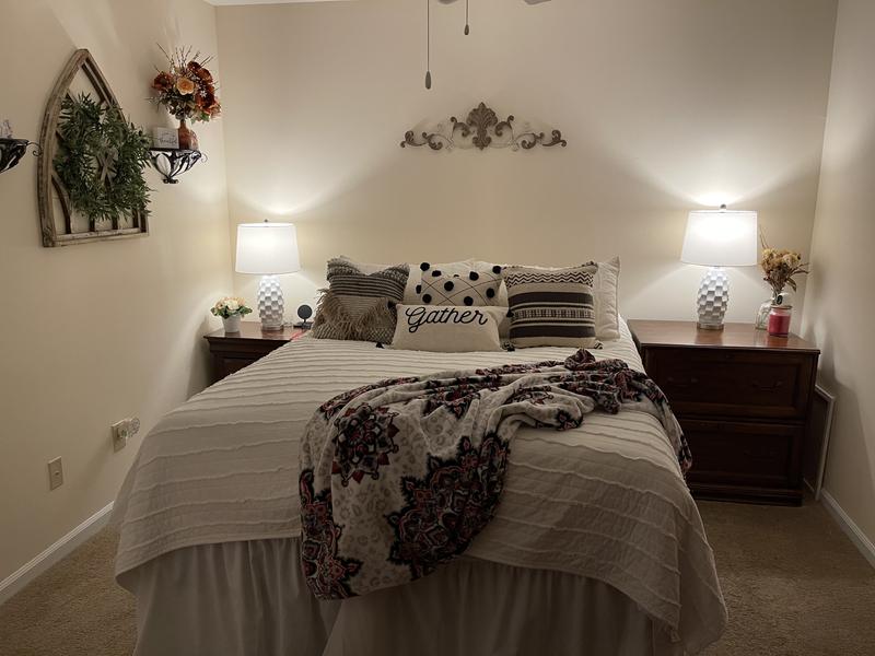 I love my new lamps.  Of course  they went on sale after I bought them and I didn’t get the discount