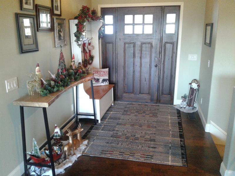Very hard to find a rug that would allow the door to open.