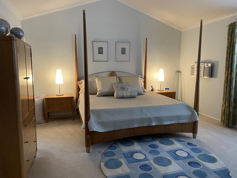 Nice modern looking lamps. Shades seem to be fabric covered plastic shades. They look very nice.