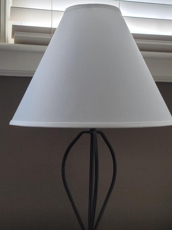 thumbnail interactive-video image 1 of Plan Lnen Drum Lampshade - Whte - 15\" Top X 15\" Bottom X 10\" Heght 1 of 13