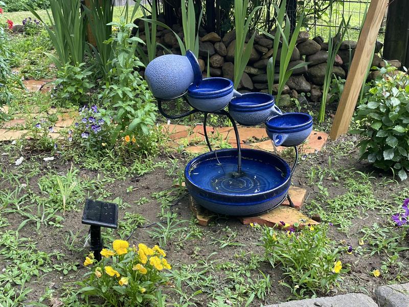 I love this fountain- It works & looks great & the birds are enjoying it.