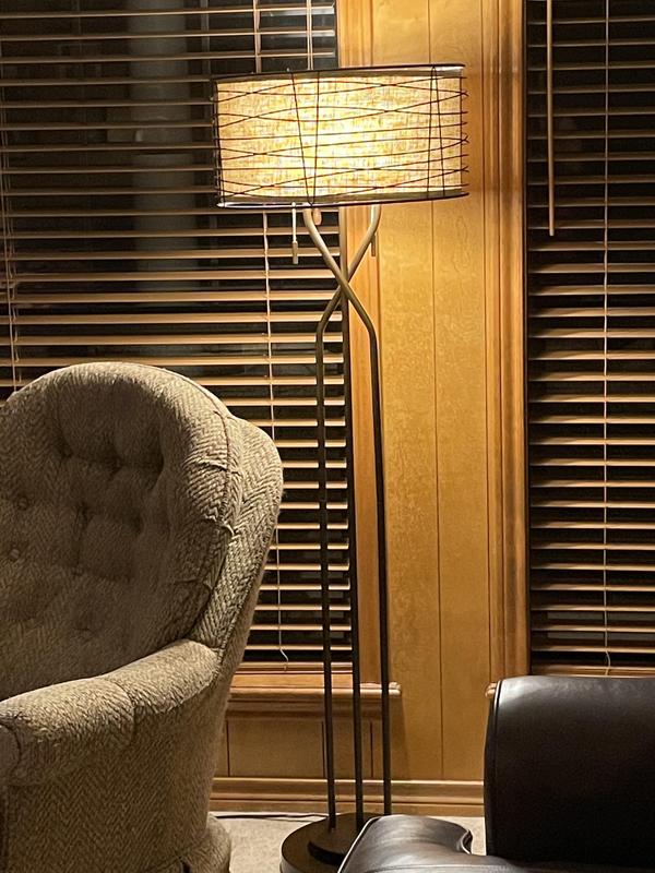 Not sure why picture is “stretched” out.  The shade is actually just like shown online.