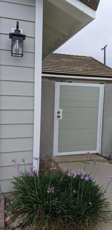 The light looks beautiful and the motion/light sensor works great.