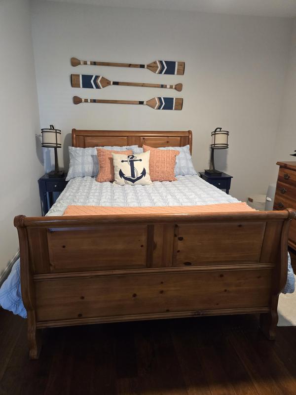 These go great in my coastal marine guest room!  Love that they have USB and power for chargers!