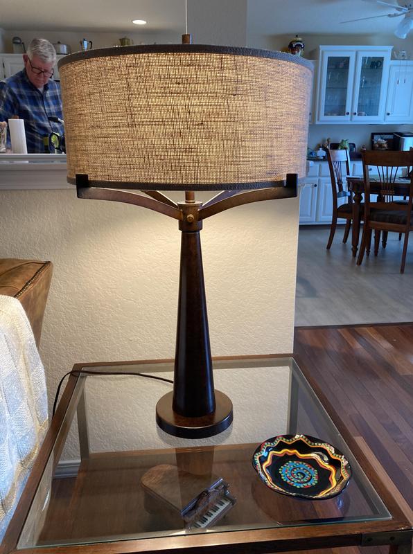 On a 70’s campaign style end table