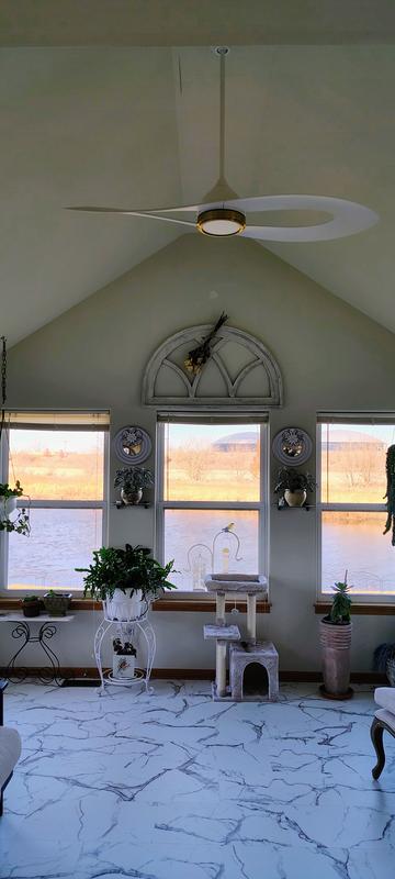 Luv it! Added the modern feel that I was looking for in my Sunroom.