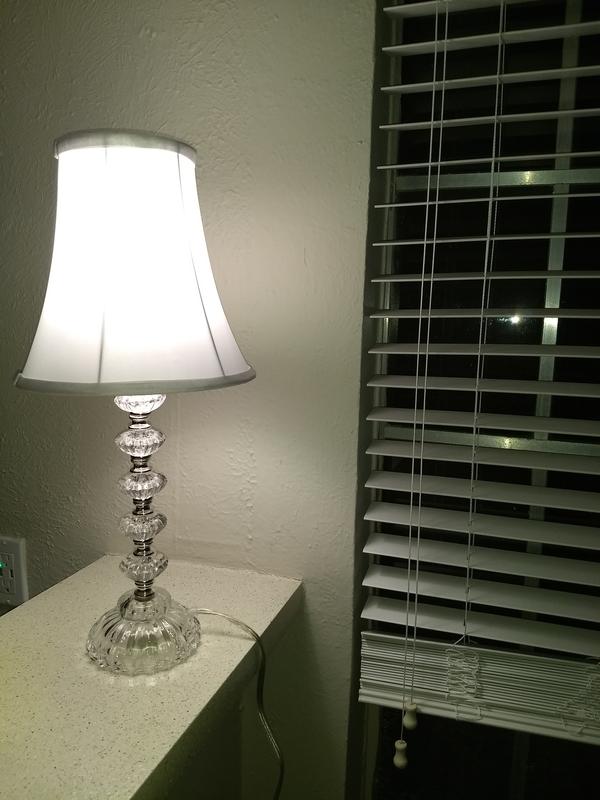 Pretty lamp.  It can be put into a variety of small spaces, but also throws off plenty of light.
