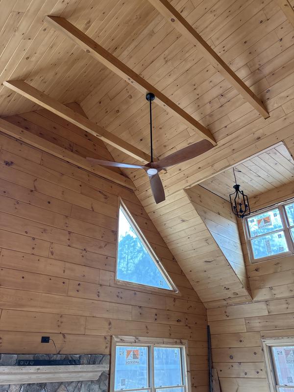 Love our new fan! Had to get a 4ft extension and was worried it would wobble but does great!