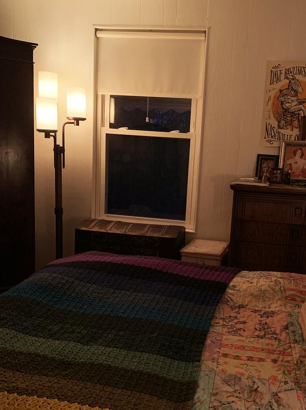 Great soft bedroom lighting. Would work in many different types of rooms.