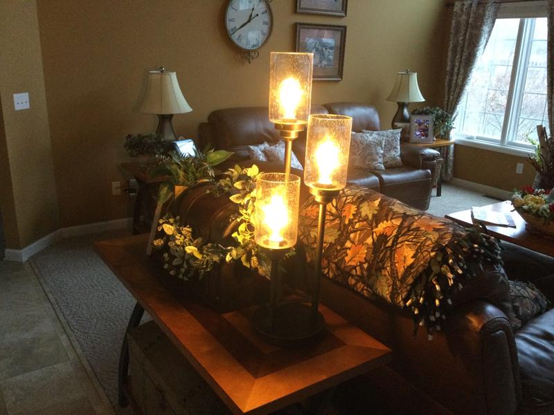 This light added much needed lighting for the great room. Love the look!