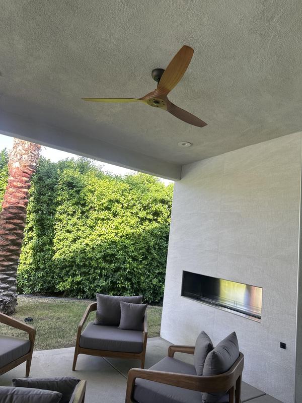 we had this unit install installed outside in the sitting area. Worked perfectly.