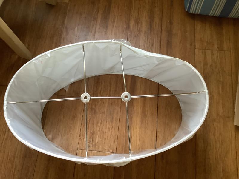Please send a replacement lampshade. This one is damaged. I