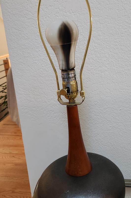 My lamp caught on fire.