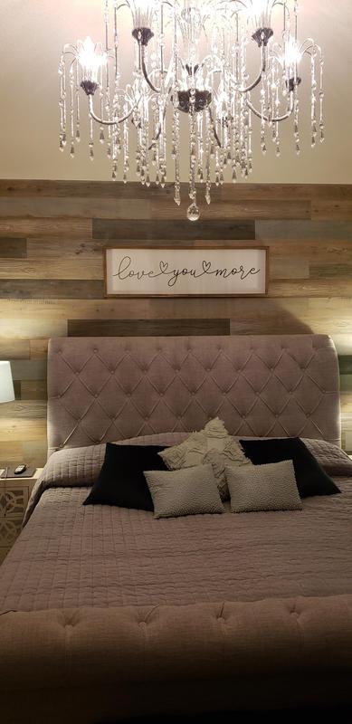 The perfect chandelier for our shabby chic bedroom decor.