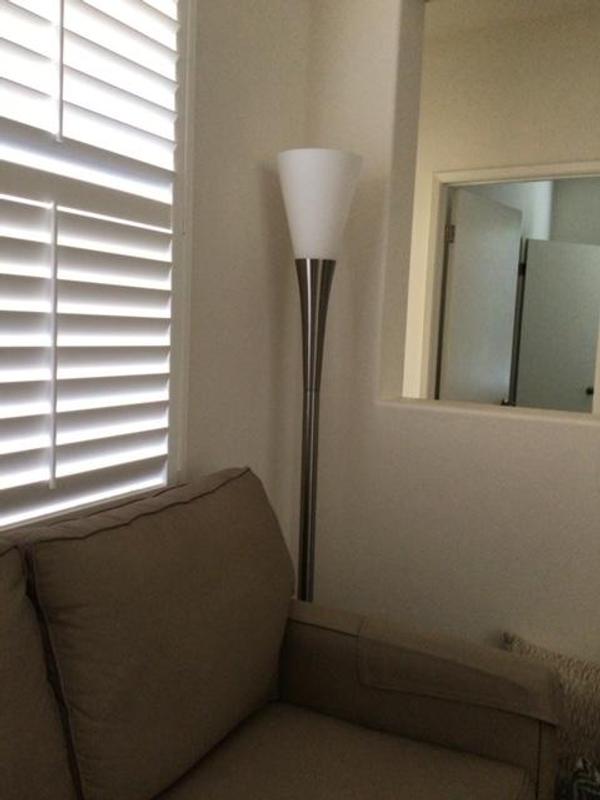 Love my new lamp.  Graceful curves in the corner exactly right for the space.