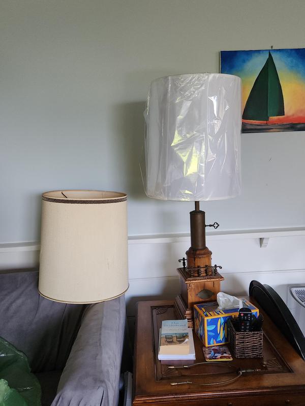For our lamp we definitely need a beige lampshade.  It was the right size just not the right color.