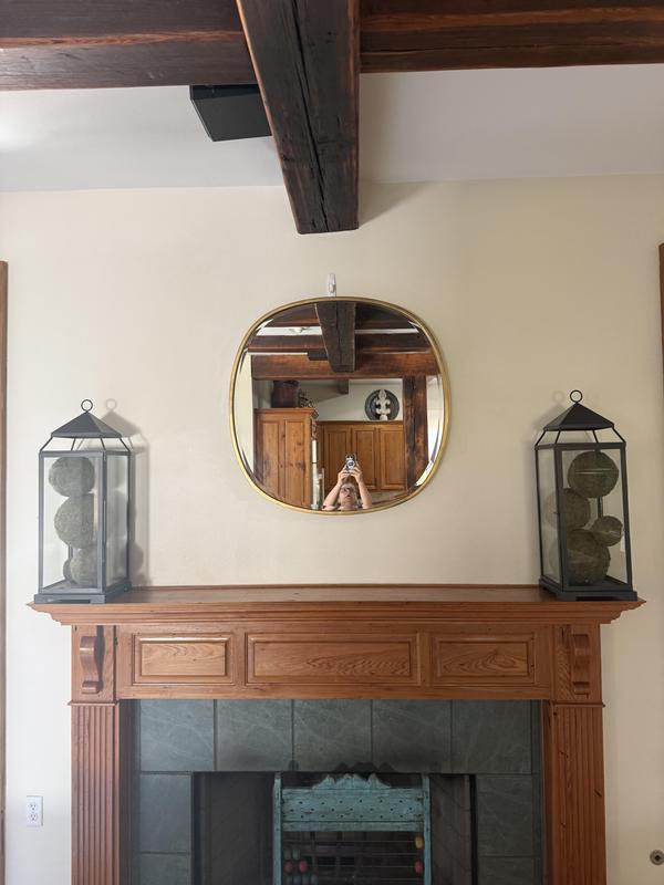 Uttermost Webster Mirror for Hayes Project with added gold leaf