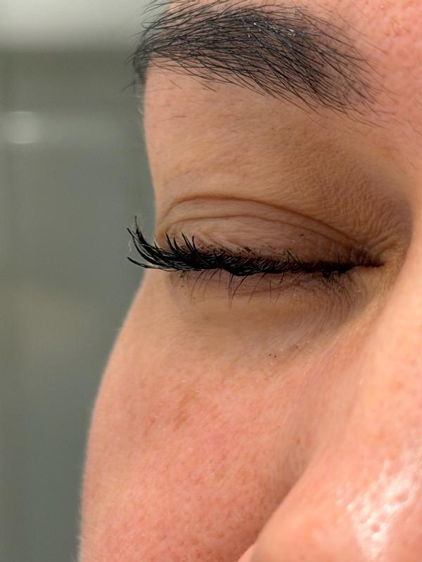 Customer photo for "I received this product in exchange for my honest review. I liked that I could let the product sit for a moment and then remove my mascara with less rubbing. It may work especially well with waterproof mascara. The only downside for me is that it leaves m"