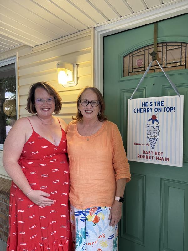 My daughter on left and me!